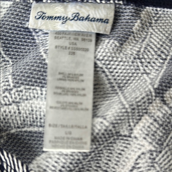Tommy Bahama Black and White Leaf Print Dress - Picture 5 of 5